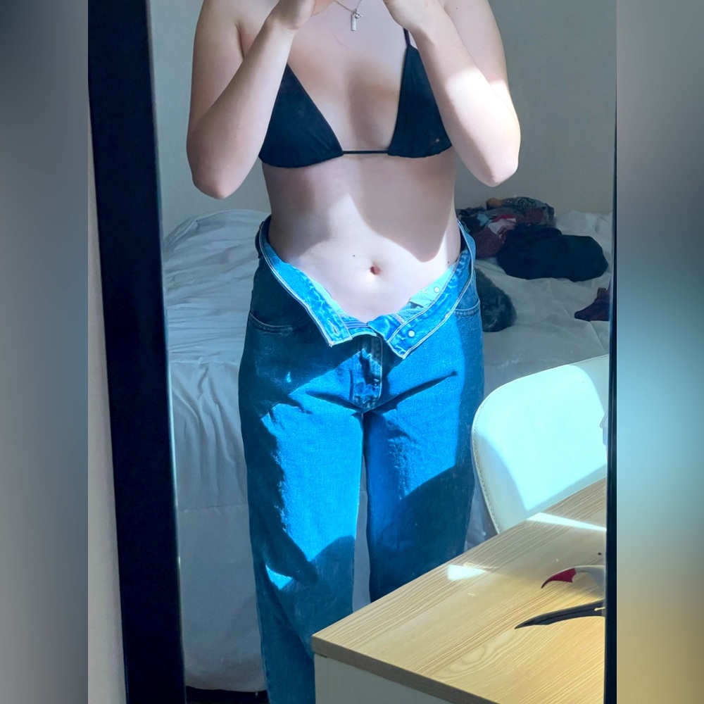 low waisted ck jeans
